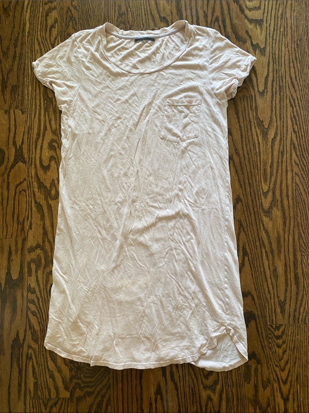 Velvet Brand Women's Lightweight White Pocket Tunic Tee